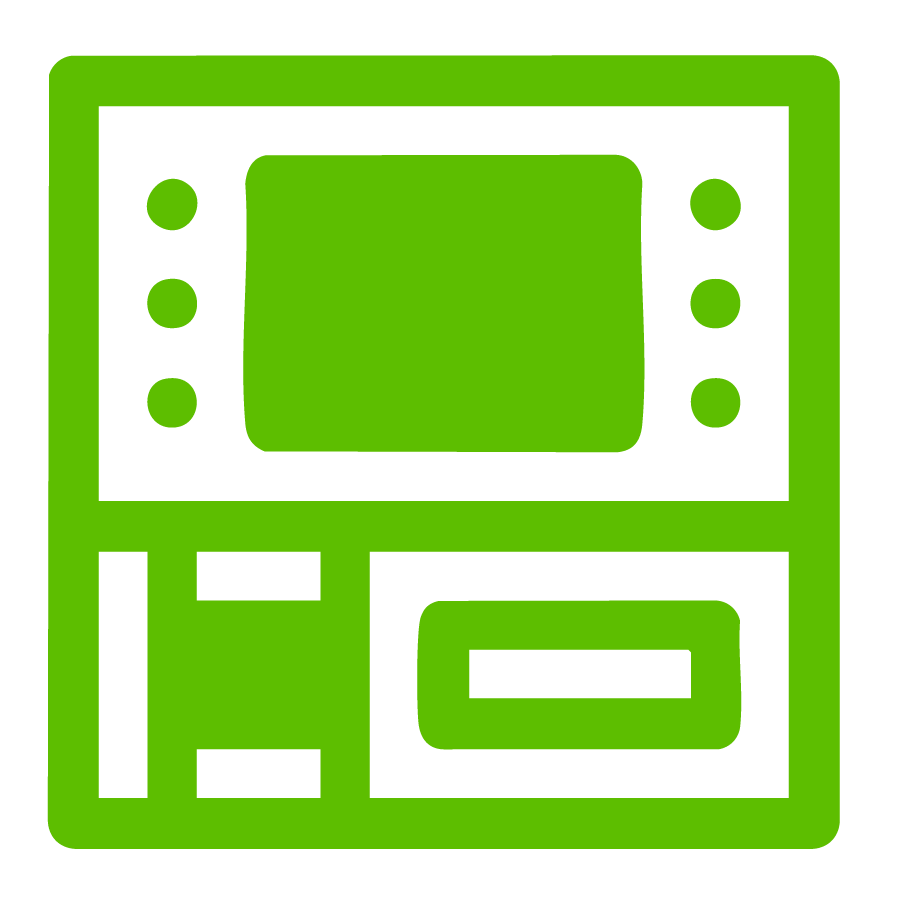Easy operation via ATM/CDM/debit card